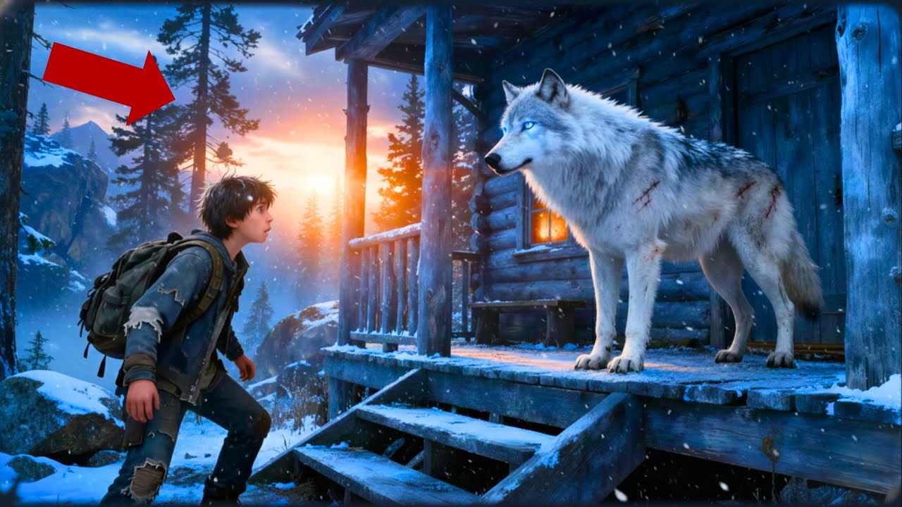 Bergjunge Kaufte Eine Verlassene Hütte Für 10 Euro—Erstarrte Vor Schock, Als Er Einen Schneewolf Dar