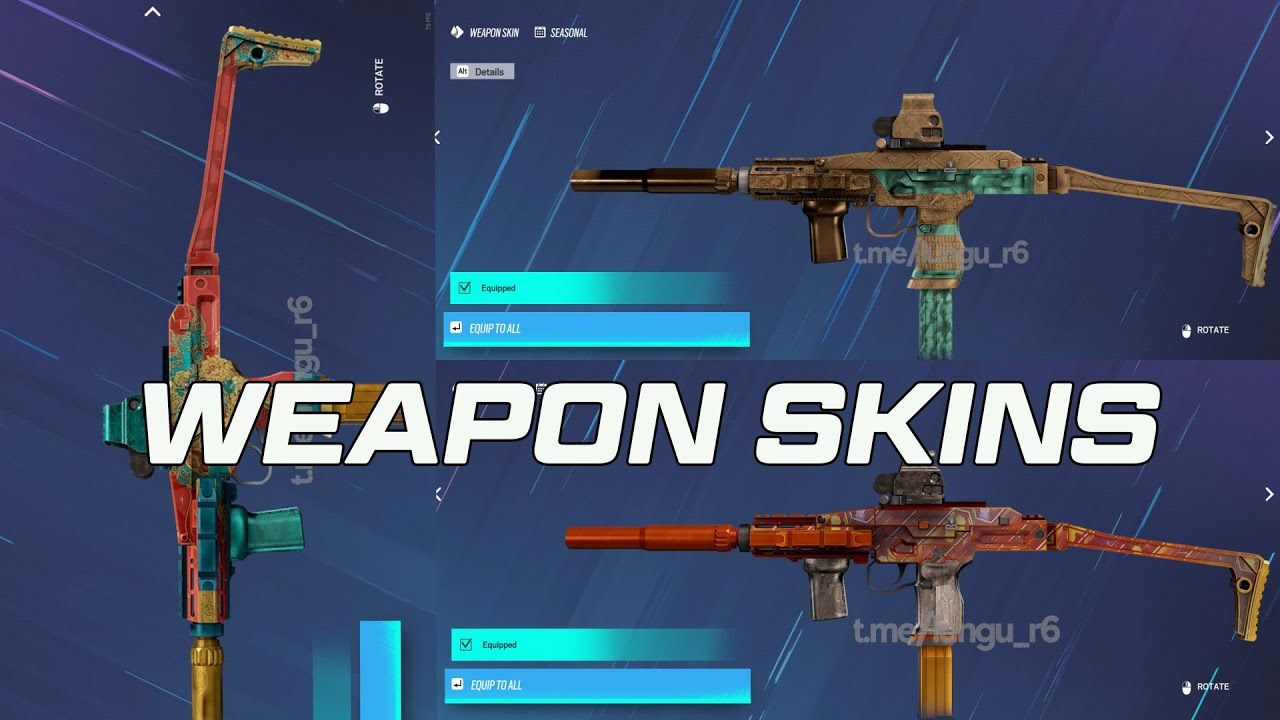 *NEW* Y7S4 LEAKED Weapon Seasonal Skins - Rainbow Six Siege Solar Raid ...