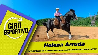 Helena Arruda - Catarinense de 7 anos emociona o país ao vencer o Freio Jovem - Giro Esportivo