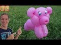 como hacer un cerdo - como hacer figuras con globos - globoflexia cerdito