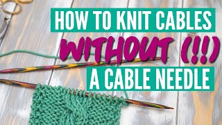 Learn to Knit: Working a Right Cross Cable without a Cable Needle