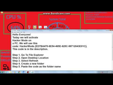 How to activate HackerMode on a PC!