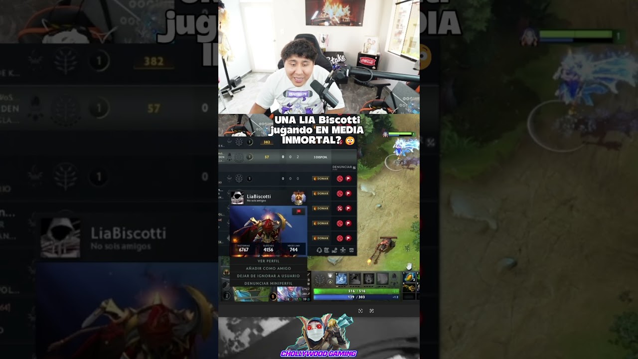 UNA LIA Biscotti JUGANDO en MEDIA INMORTAL😲 