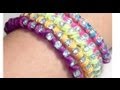 TUTORIAL DIY COMO HACER UNA PULSERA CON HILO DE NYLON VERDE NEON Y CADENA DE STRASS