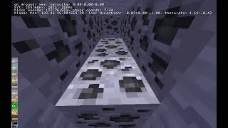 Digging a 1000m tunnel in my #voxel #game - Test - #CPU Only