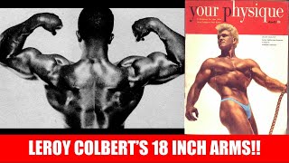 LEROY COLBERT 18 INCH ARMS AT 18 YEARS OLD! REG PARK'S ROUTINES FOR MASS!! YOUR PHYSIQUE APRIL 1951