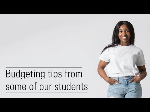 Budgeting tips from some of our students