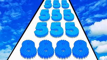 Number Running Game vs Crowd Number Run 3D - Level Up Numbers (Satisfying ASMR Gameplay Video)