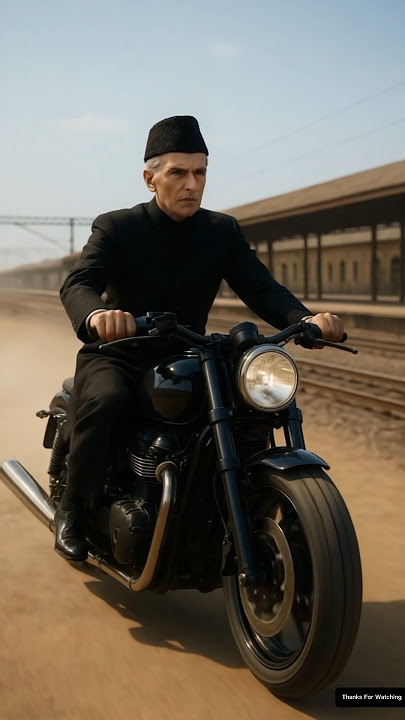 Quaid-e-Azam Saves a Beautiful Child from a Train 😱#story #ai #cute #shortsfeed