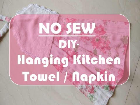 DIY No-Sew Hanging Kitchen Towels - Make Something Mondays