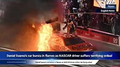 Daniel Suarez's car bursts in flames as NASCAR driver suffers terrifying ordeal thumbnail