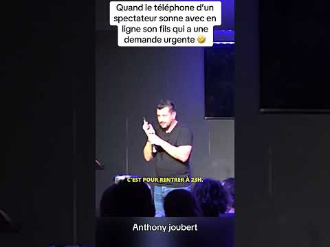 Quand le téléphone d'un spectateur sonne avec en ligne son fils qui a une demande urgente