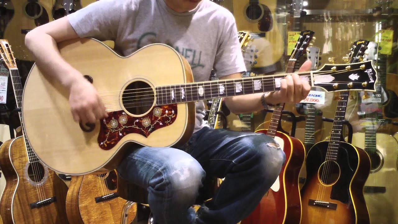 石橋楽器店】Gibson J-200 KOA デモ動画 - YouTube