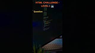 HTML Level 1 Challenge - Smallest Heading! 💻 #codingquiz #htmltutorial #shorts