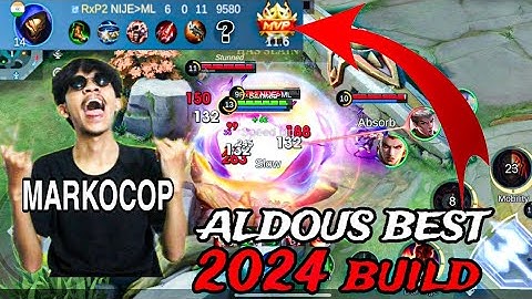 ALDOUS NEW 2024 BUILD FOR EXP LANE | BROKEN DAMAGE 🔥| Mobile legends