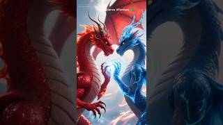 Red aur Blue Dragon Battle🐉 | Short Fantasy Story in Hindi” #shorts #shortsfeed #dragon #cartoon #ai