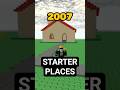 os STATER PLACES do ROBLOX de Diferentes Anos  #roblox