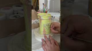 Кислотная пивная кружка #ceramic #искусствовмассы #магия #керамика