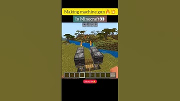 Minecraft shorts 👀 || Making machine gun 🔥💥 #minecraft #shorts #mechinegun #making #ytshorts #viral