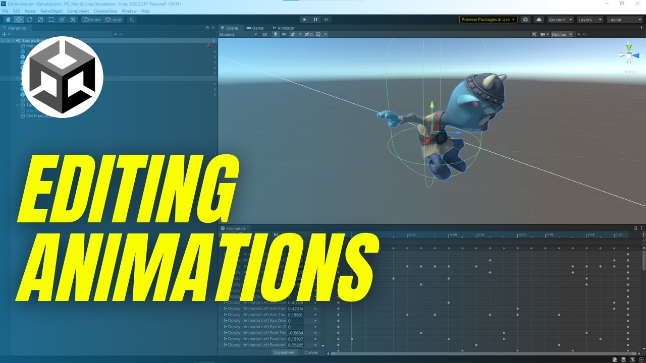 Editing Animations Unity Tutorial YouTube