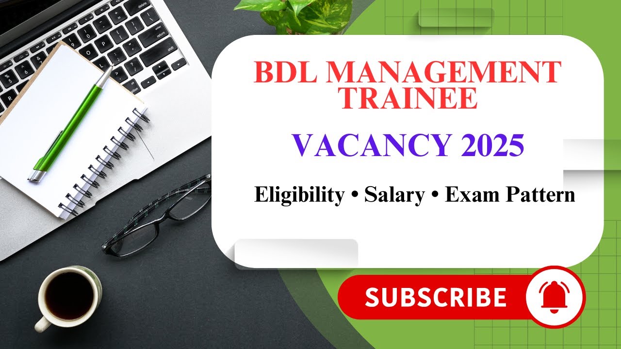 BDL Management Trainee Recruitment 2025 | Full Notification Explained