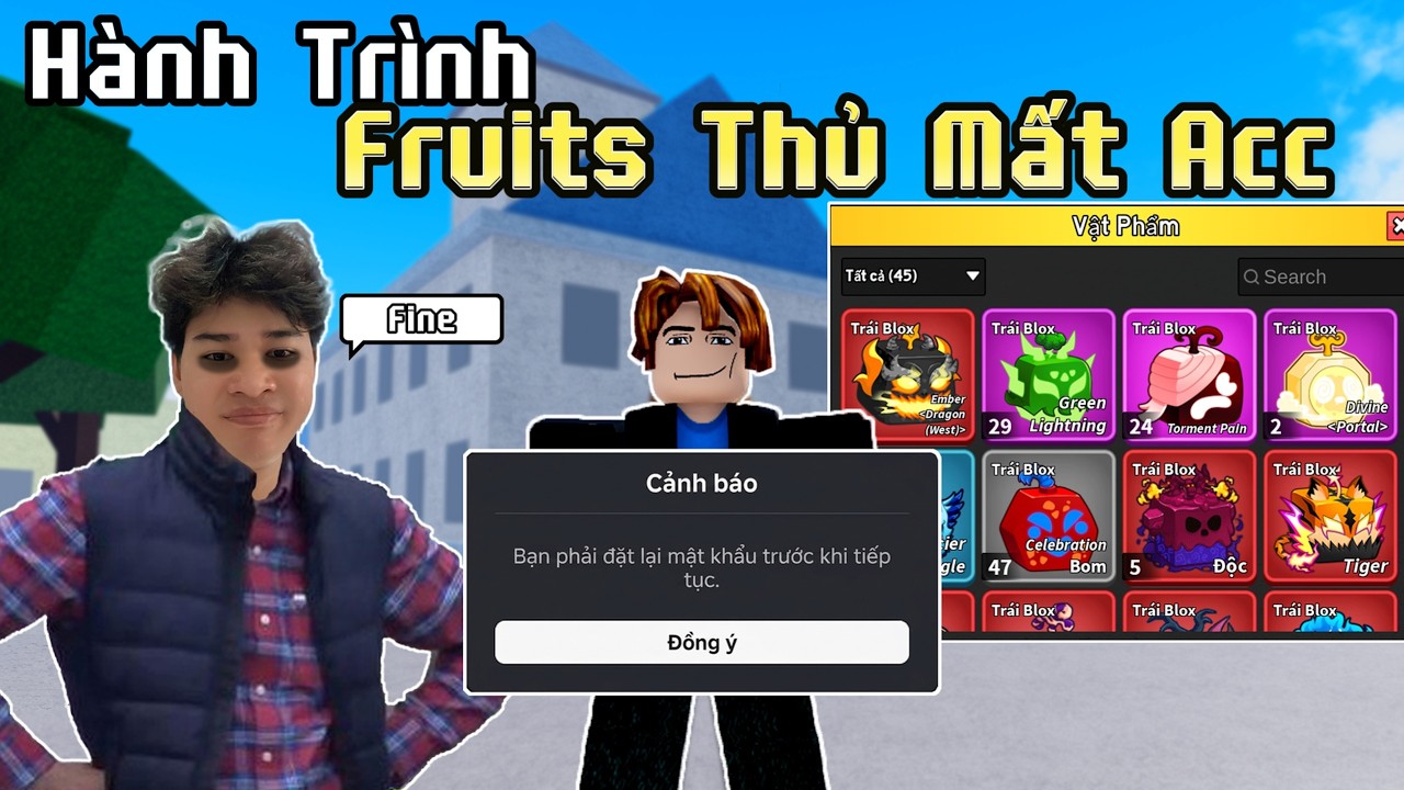 Hidding Trở Lại Blox Fruits Với Fruits Thủ Mất Acc #roblox #bloxfruits #bloxfruit