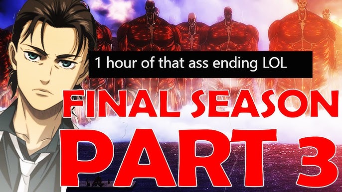 Así será el especial de 1 hora : Shingeki No Kyojin Final Season Parte 3  MAPPA 