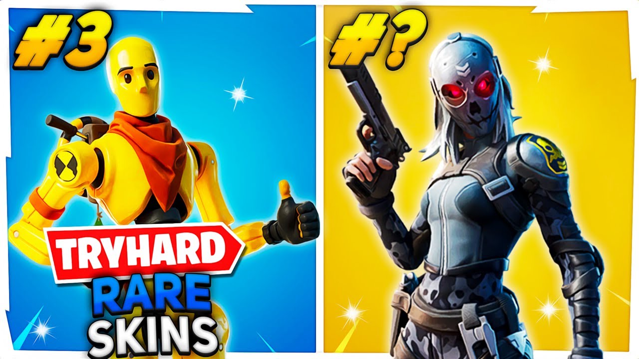 Top 10 MOST PRO TRYHARD RARE SKINS (1200 V-BUCKS SKINS) In Fortnite ...