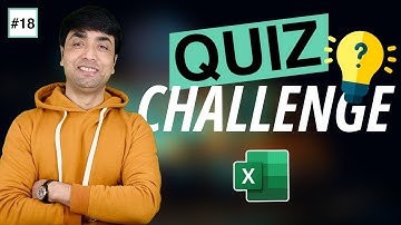 QUIZ SUNDAY #18 | Live Interactive Excel Questions with Answers Quiz | MIS Interview Questions