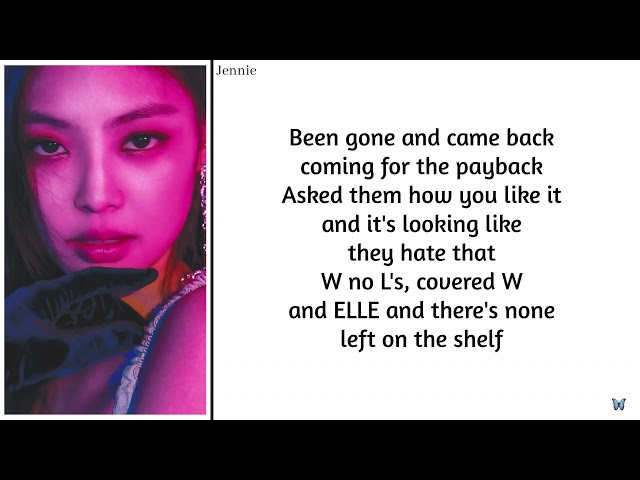 JENNIE - SOLO (Remix) THE SHOW / Lyrics Easy class=