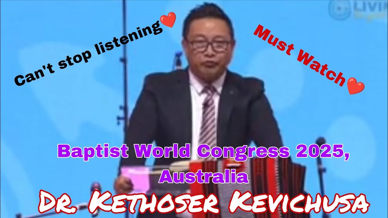 Dr. Kethoser Kevichusa from Nagaland speaking at Baptist World Congress 2025 in Australia