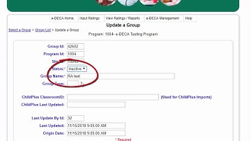 e-DECA: Inactivating a Group