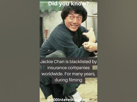 Jackie Chan is blacklisted by insurance companies worldwide - YouTube