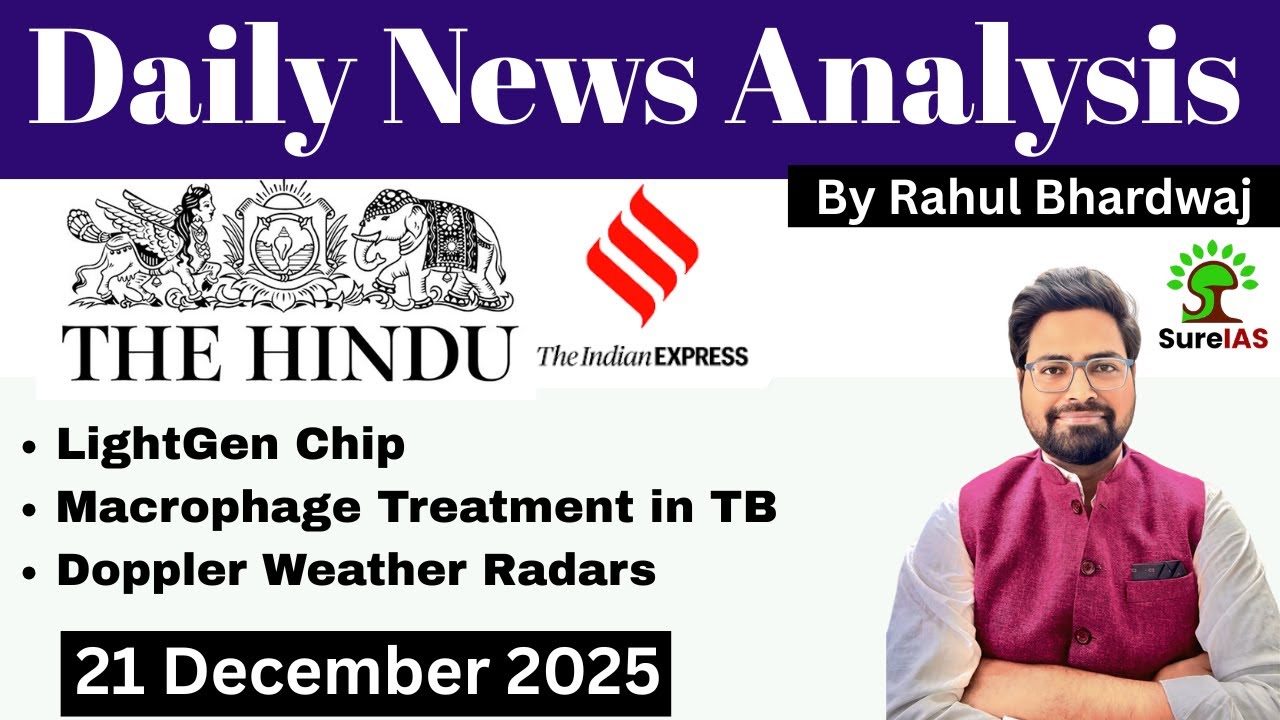 21 December The Hindu & The Indian Express| Daily Current Affairs | UPSC CSE'26 | Rahul Bhardwaj