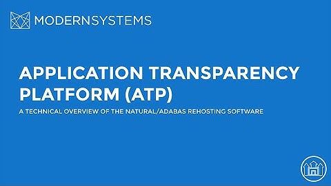 Natural & ADABAS Rehosting with ATP