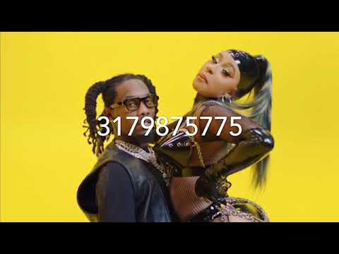 Roblox Code Clout By Offset Ft Cardi B Youtube - roblox music codes for cardi b money