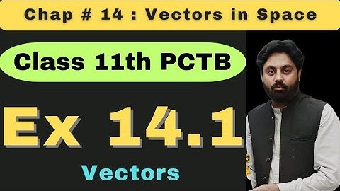 Exercise 14.1 Chapter 14 Class 11 New Book Math 2025  | Punjab Board | Vectors 