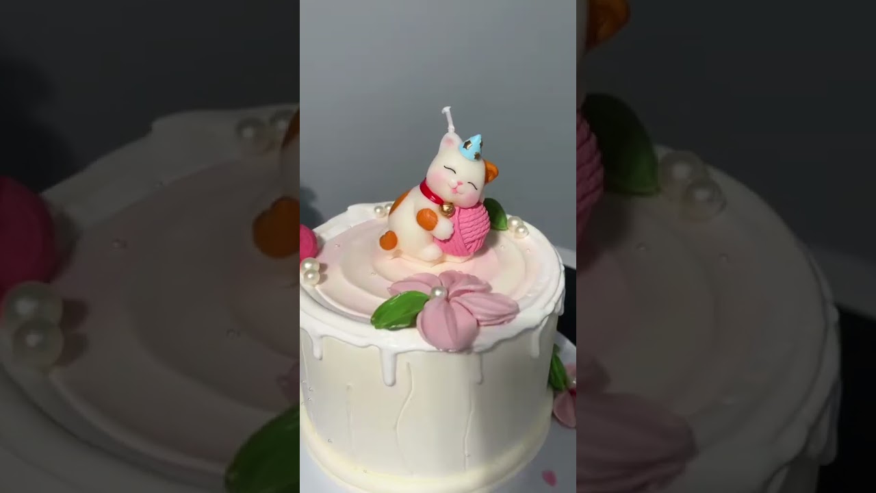 Purr-fect Party Decor: Cat Birthday Candle for Cat Lovers!