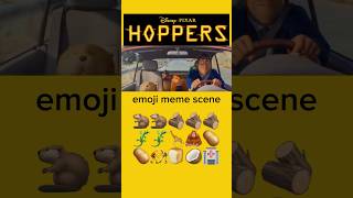 Hoppers emoji meme scene #Hoppers #memes #Pixar 🦫🪵🦎🦒🦧🥔🍞🤼🥥🏥