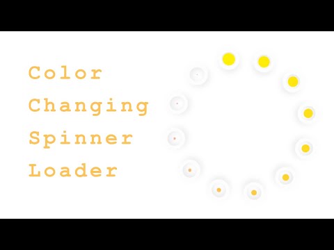 Creating a Stunning CSS Loader for Websites || Color Changing Spinner Loader