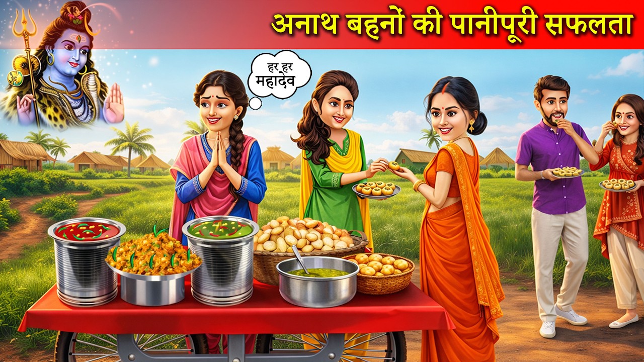 अनाथ बहनों का पानीपूरी ठेला | Panipuri Wali | Emotional Story | Motivational Story |