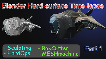 Blender Hard Surface Sculpting - Time-lapse