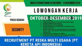 Recruitment PT Reska Multi Usaha Untuk SMA | Info Lowongan Pekerjaan Oktober-Desember 2019