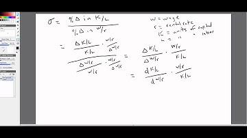 Elasticity of Substitution in Production: Cobb-Douglas