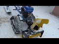 Гусеничный привод, лыжный модуль и снегоуборочная насадка на мотоблоке Нева МБ 23 мультиагро.