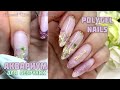 АКВАРИУМНЫЙ ДИЗАЙН НОГТЕЙ 💣🔥🔥 || POLYGEL NAILS || Коррекция верхними формами