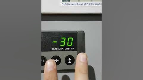 PHCBI Freezer Alarm Temperature Setting Issue (Part 1)