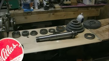 Atlas 10F Lathe - TH54 - 03 - Headstock Spindle Installation