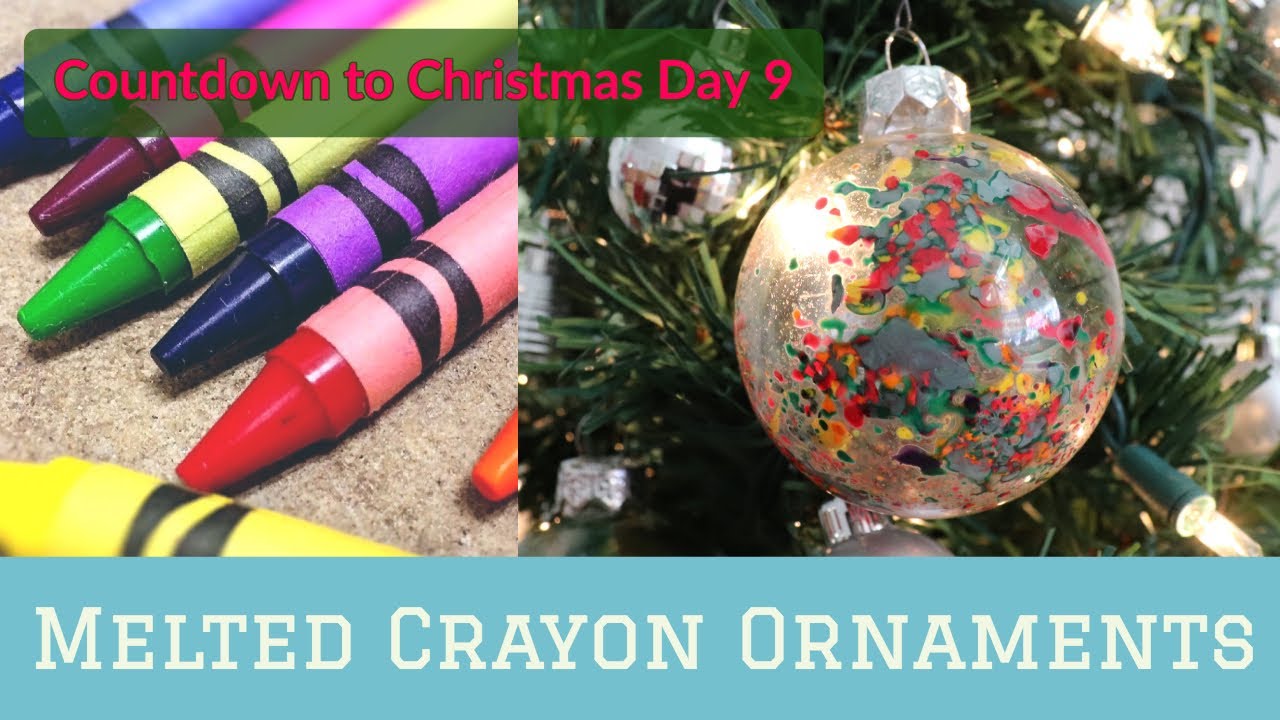 Watch me melt glitter crayons inside these ornaments! What color combo