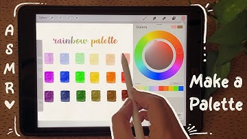 Create a Rainbow Color Palette 🌈 ASMR ✨ Layered Sounds | No Talking